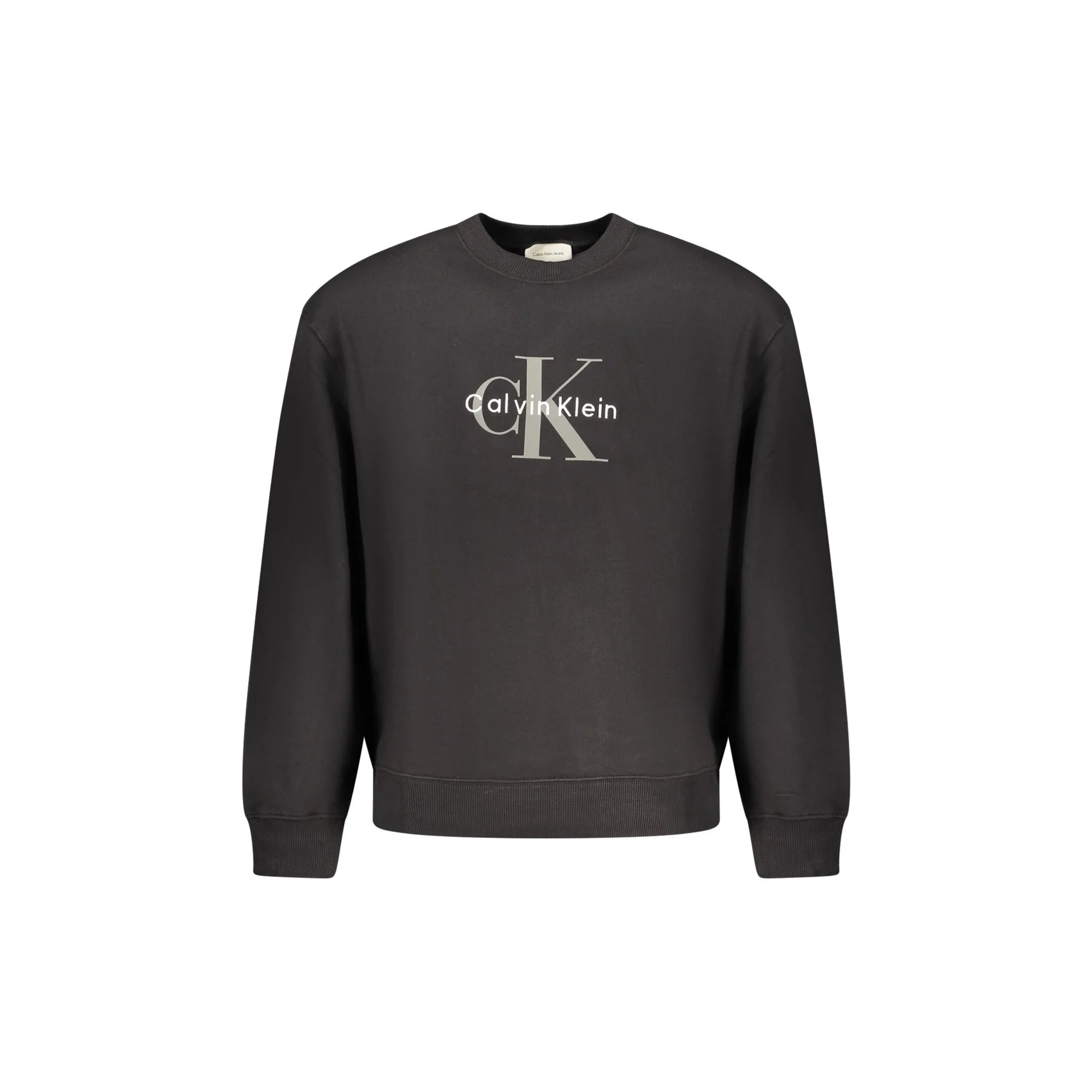 Calvin Klein Felpa Maniche Lunghe Uomo Nera Stampa Felpe Nero - foto prodotto