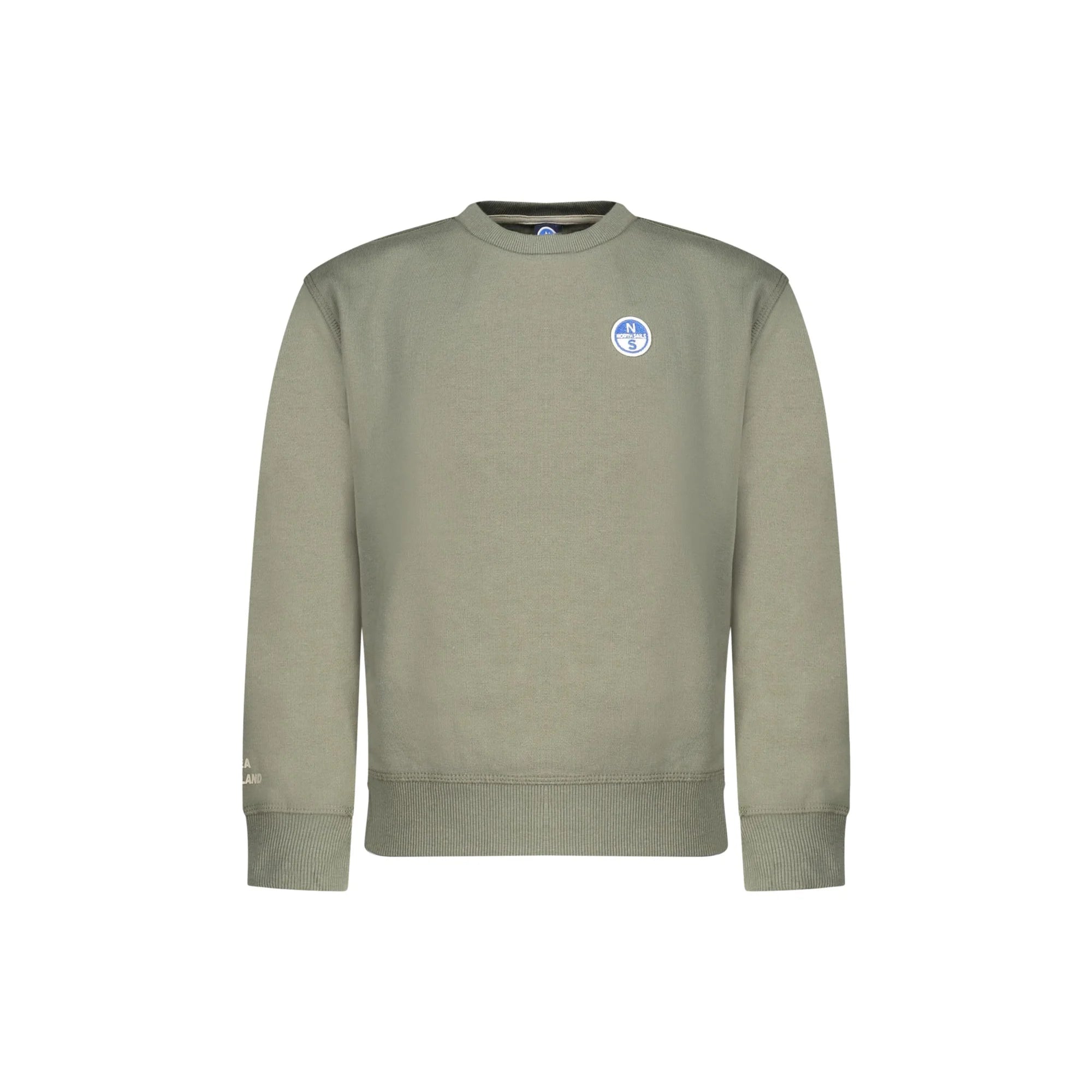 North Sails Felpa Maniche Lunghe Unisex Verde Logo Felpe - foto prodotto