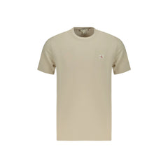 Calvin Klein Short Sleeve T-Shirt Men Beige Logo