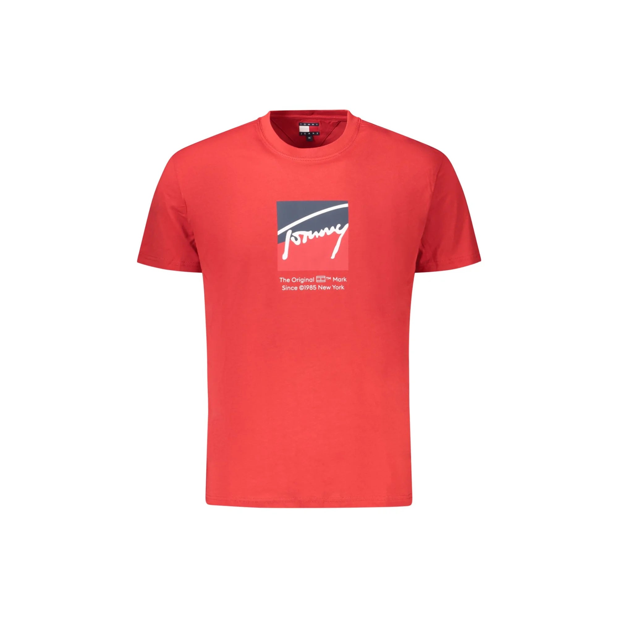 TOMMY HILFIGER T-SHIRT MANICHE CORTE UOMO ROSSO