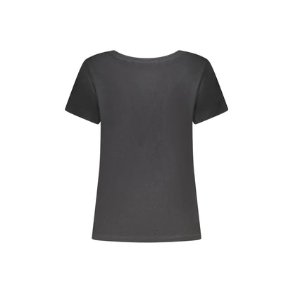 Freddy T-Shirt Maniche Corte Donna Nera Applicazione Strass nero - vista 2