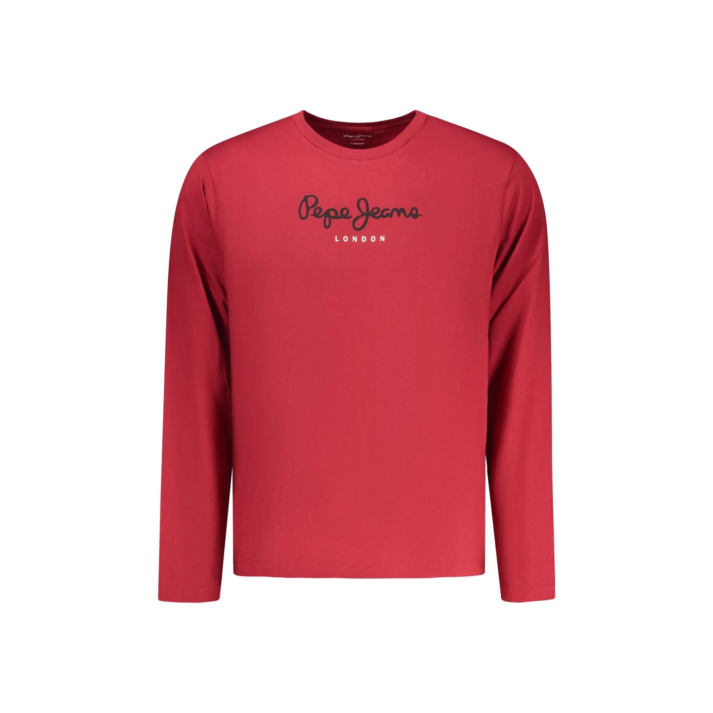 Pepe Jeans T-Shirt Maniche Lunghe Uomo Rossa Stampa Rosso - foto prodotto
