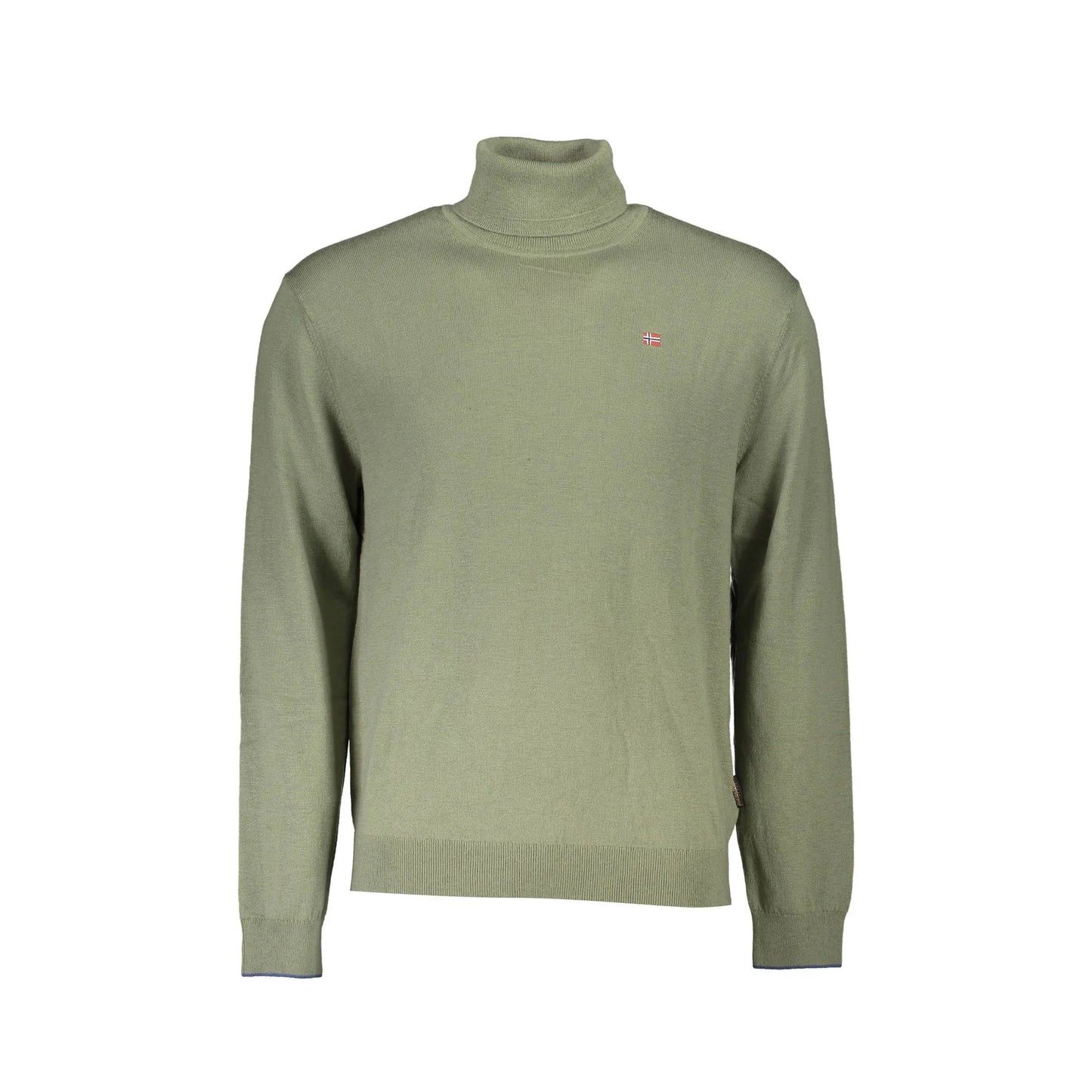 Napapijri Maglione Uomo Verde Ricamo Maglie - foto prodotto