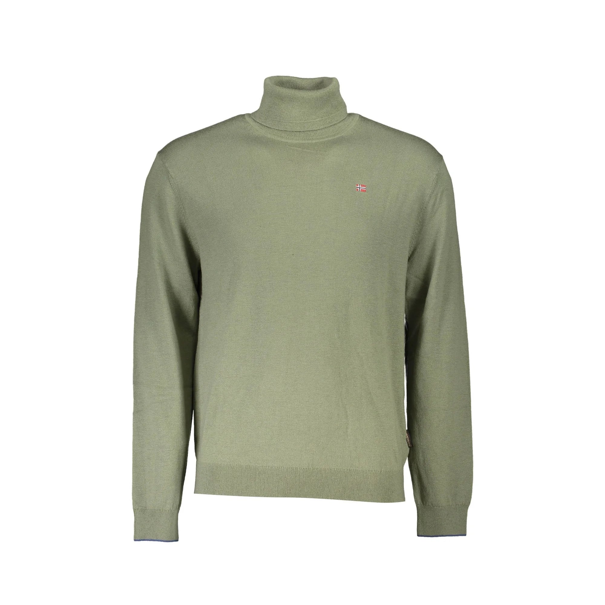 Napapijri Maglione Uomo Verde Ricamo Maglie - foto prodotto