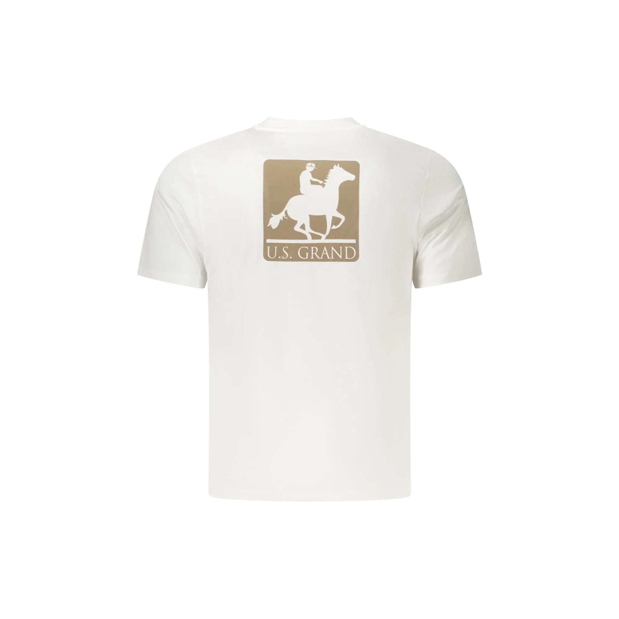 U.S. GRAND T-SHIRT MANICHE CORTE UOMO BIANCO