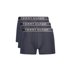 Tommy Hilfiger Boxer Uomo Blu Tri-Pack Elastico Stampa Logo