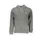 Sergio Tacchini Felpa Uomo Grigia Zip Cappuccio Felpata Logo Felpe Grigio - foto prodotto