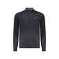 U.S. Grand Felpa Uomo Blu Mezza Zip Felpata Logo Felpe - foto prodotto