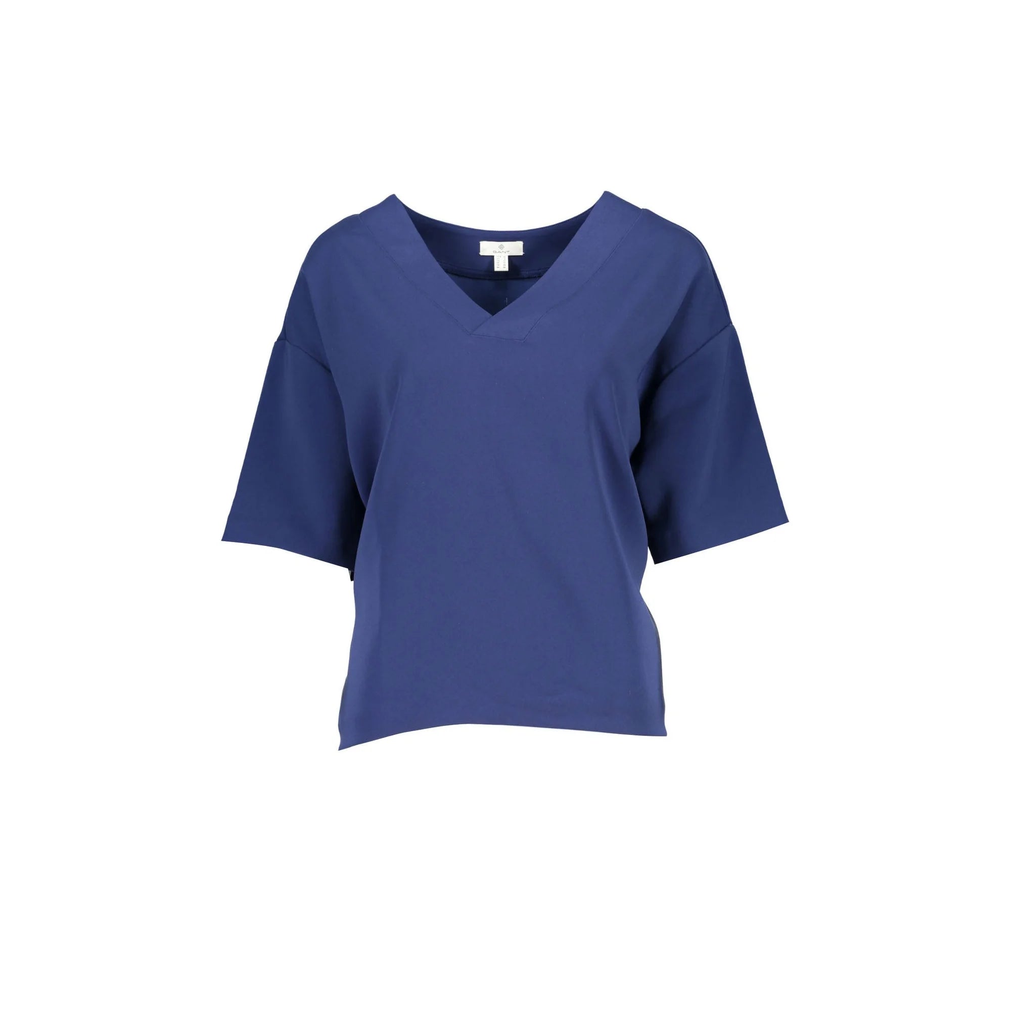 GANT T-SHIRT MANICHE CORTE DONNA BLU