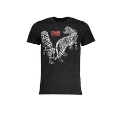 Cavalli Class T-Shirt Korte Ærmer Mand Sort Print