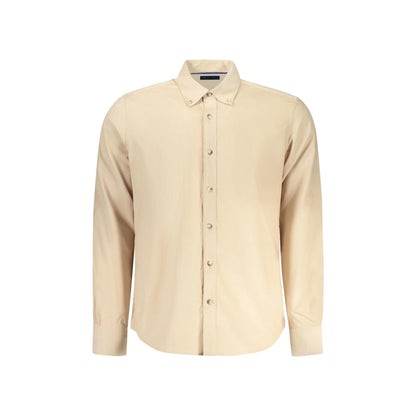 North Sails Camicia Maniche Lunghe Uomo Beige Ricamo Camicie - foto prodotto
