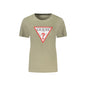 Guess Jeans T-Shirt Maniche Corte Donna Verdi Stampa Logo Verde - foto prodotto