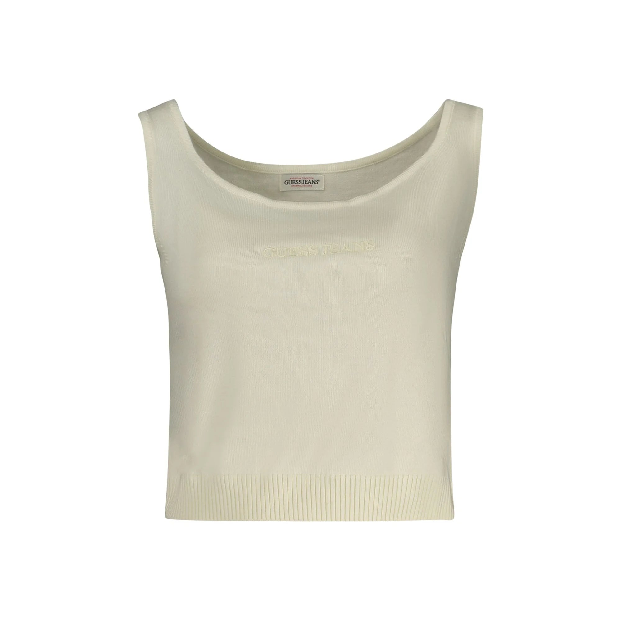 Guess Jeans Canotta Donna Bianca Ricamo Camicie Bianco - foto prodotto