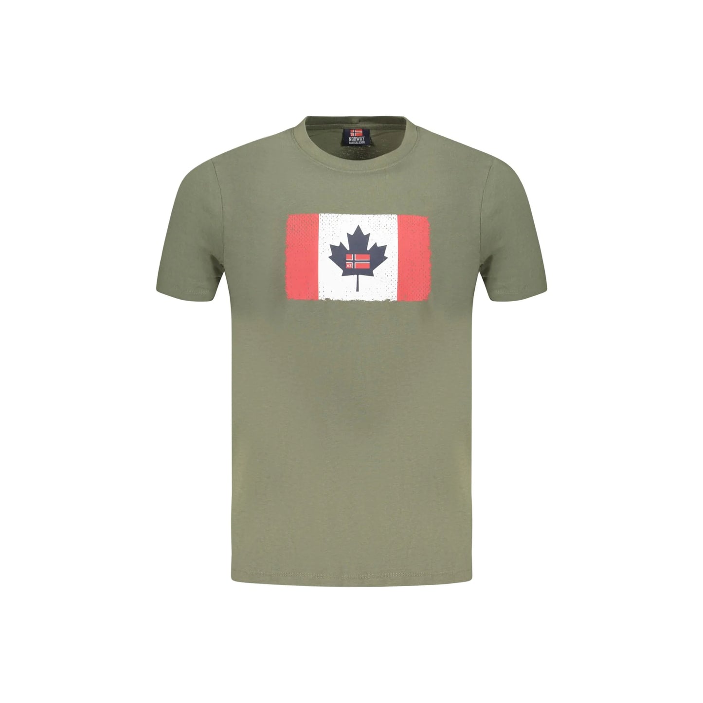 Norway 1963 T-Shirt Uomo Verde Maniche Corte Stampa Logo - foto prodotto