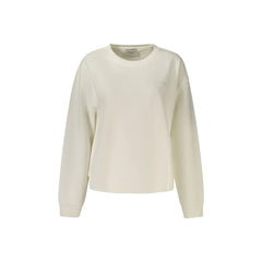 Pepe Jeans Felpa Maniche Lunghe Donna Bianca Stampa Logo