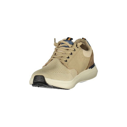 Lumberjack Sneakers Uomo Beige Dettagli a Contrasto - vista 3