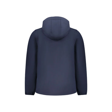 Norway 1963 Giubbotto Uomo Blu Soft Shell Cappuccio Mezza Zip Logo Giubbotti e Giacche - vista 2