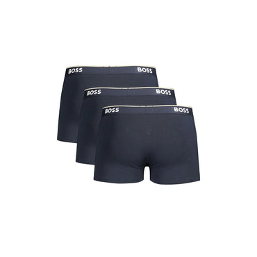 Boss Boxer Uomo Blu Stampa Logo Intimo - vista 2