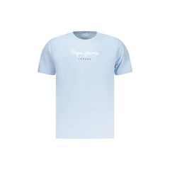 Pepe Jeans T-Shirt Μανίκια Κοντά Ανδρική Γαλάζια Εκτύπωση Λογότυπο