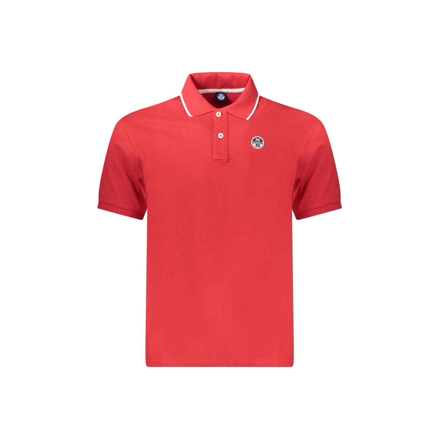 North Sails Polo Maniche Corte Uomo Rossa Logo Rosso - foto prodotto