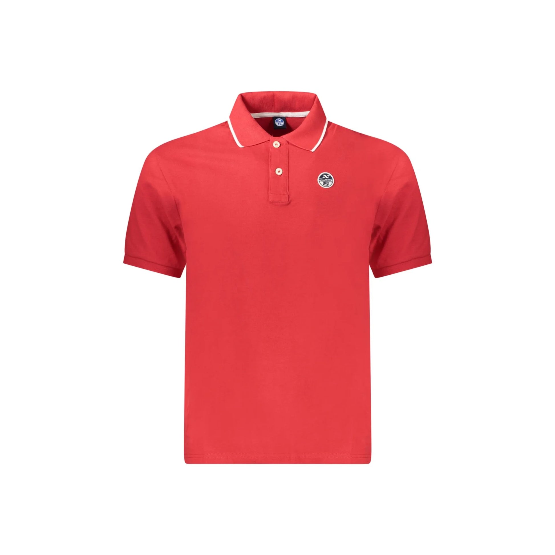 North Sails Polo Maniche Corte Uomo Rossa Logo Rosso - foto prodotto
