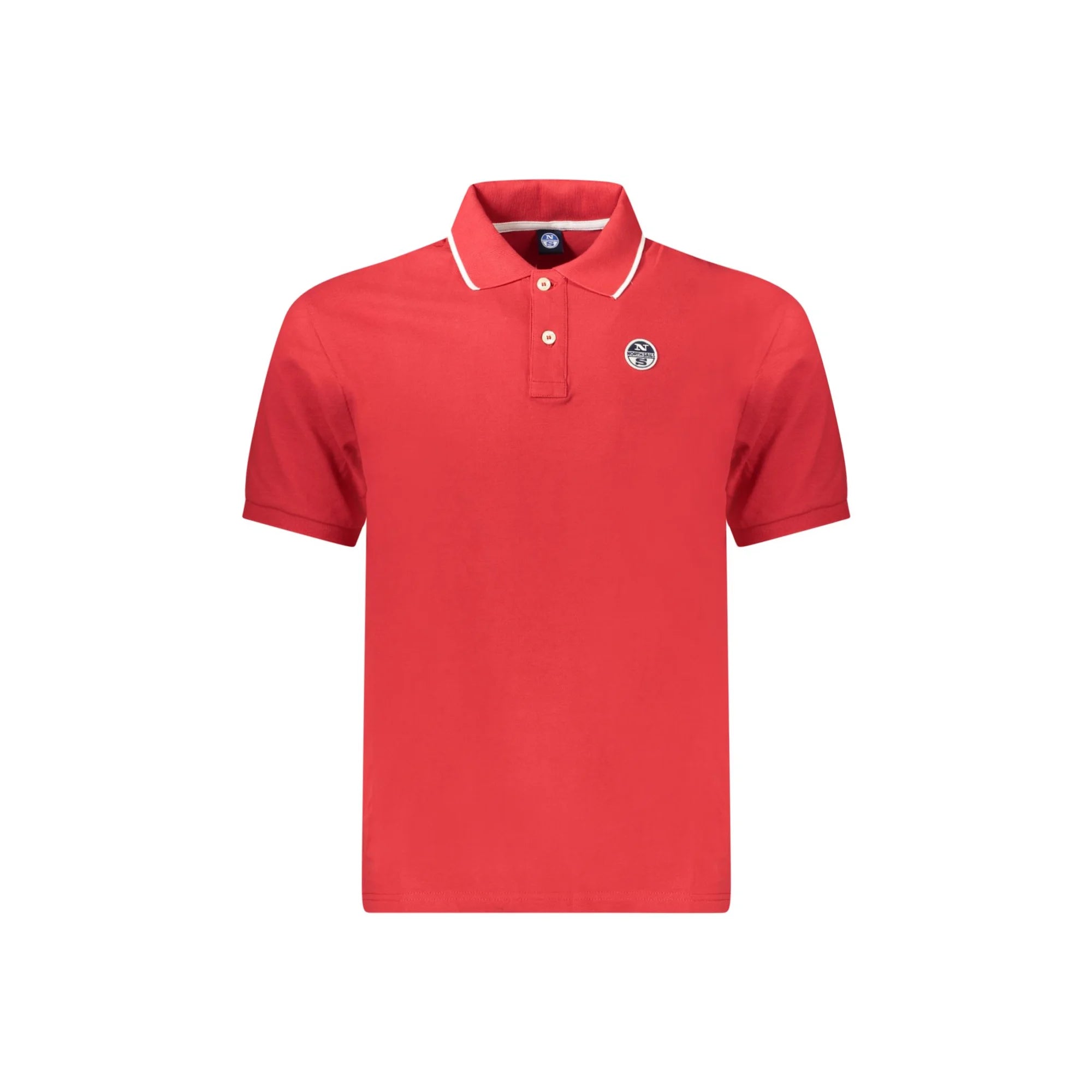 North Sails Polo Maniche Corte Uomo Rossa Logo Rosso - foto prodotto