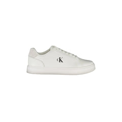 CALVIN KLEIN Ténis Homem Brancos com Atacadores e Detalhes Brancos
