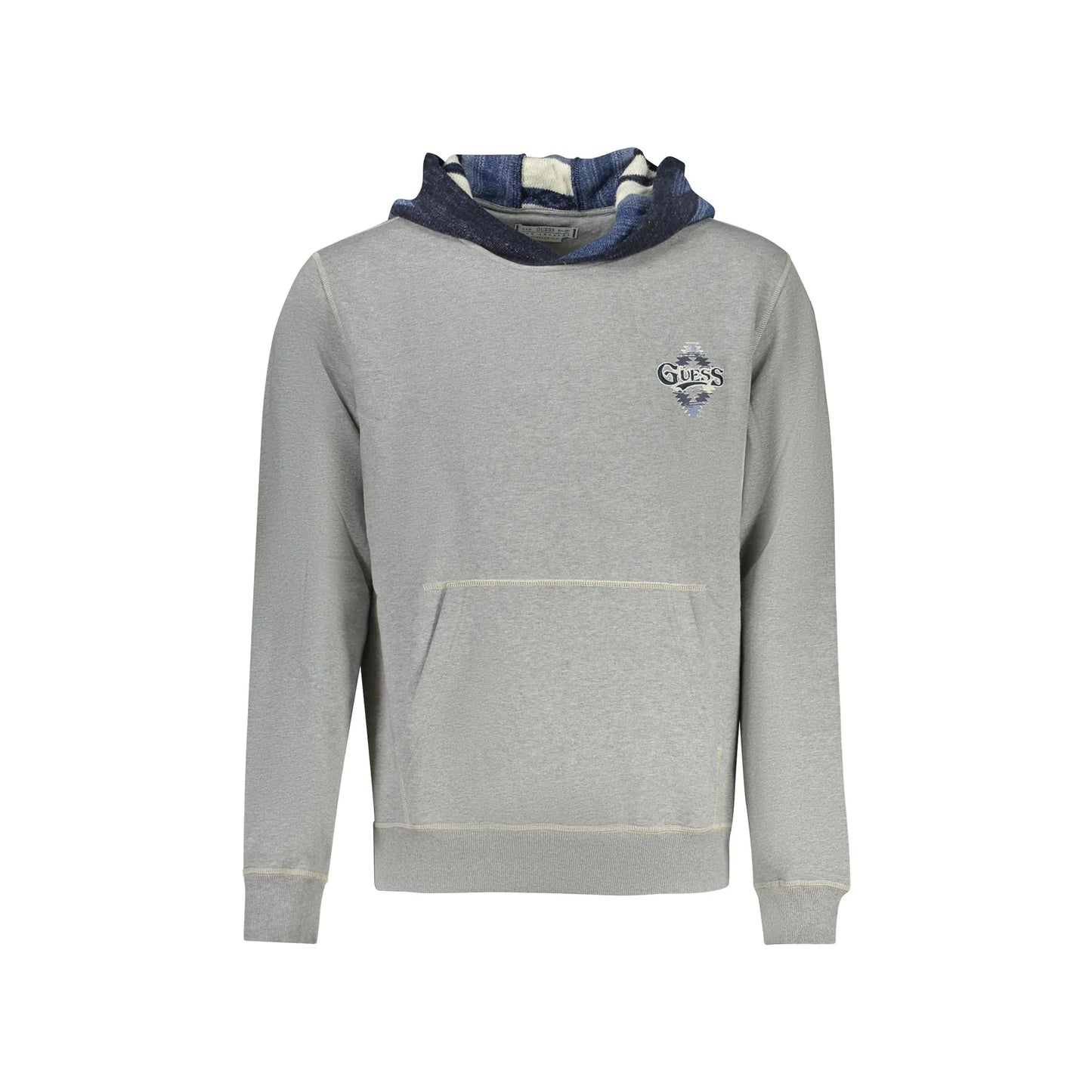 Guess Jeans Felpa Maniche Lunghe Uomo Grigia Stampa Felpe Grigio - foto prodotto