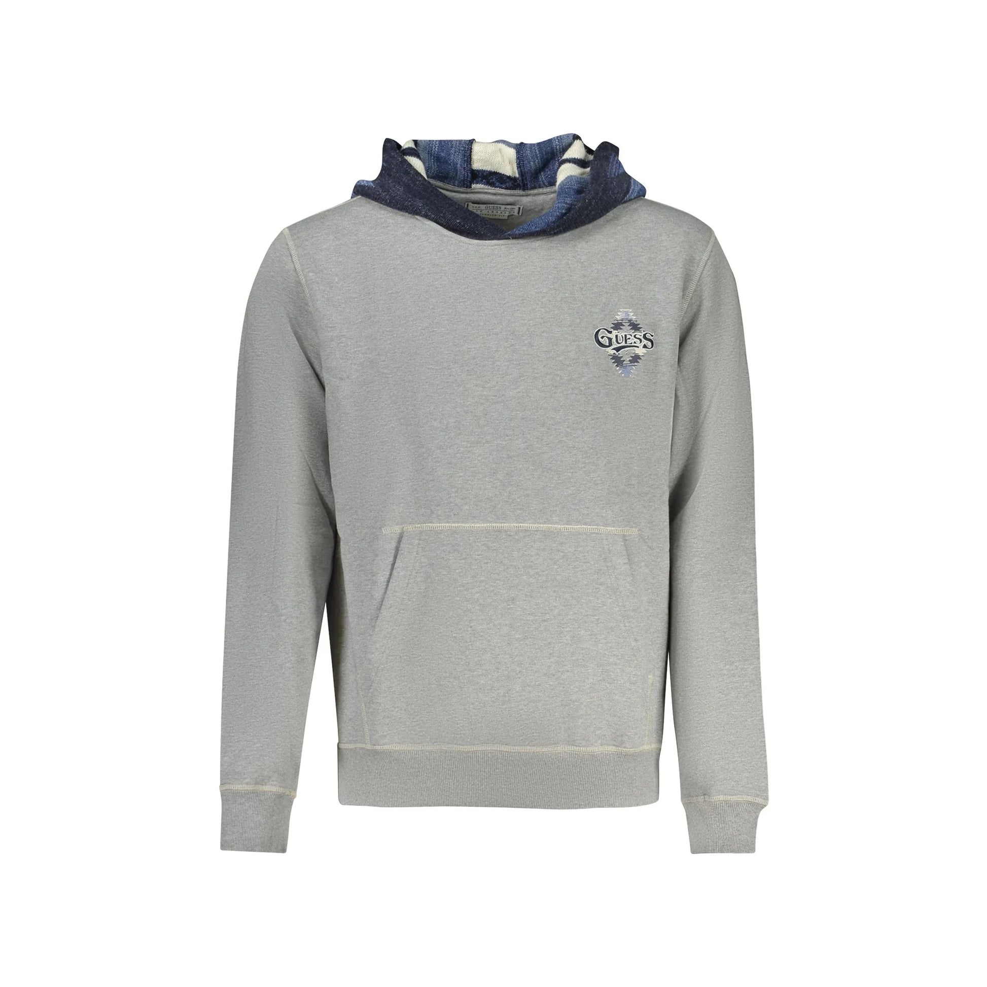 Guess Jeans Felpa Maniche Lunghe Uomo Grigia Stampa Felpe Grigio - foto prodotto