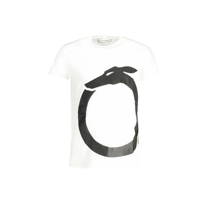 Trussardi T-Shirt Maniche Corte Uomo Bianca Stampa Logo Bianco - foto prodotto