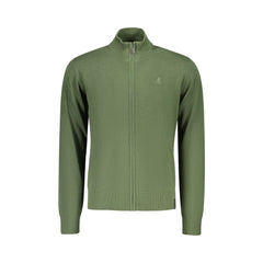 U.S. Grand Suéter Cardigan Hombre Verde Bordado