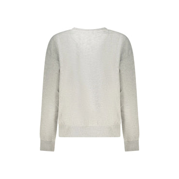 Pepe Jeans Felpa Maniche Lunghe Donna Grigia Stampa Logo Felpe grigio - vista 2