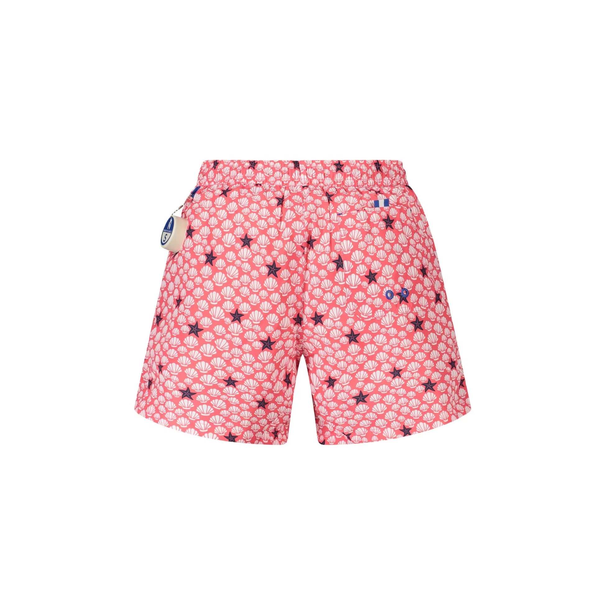 North Sails Costume da Mare Uomo Rosso Logo - vista 2