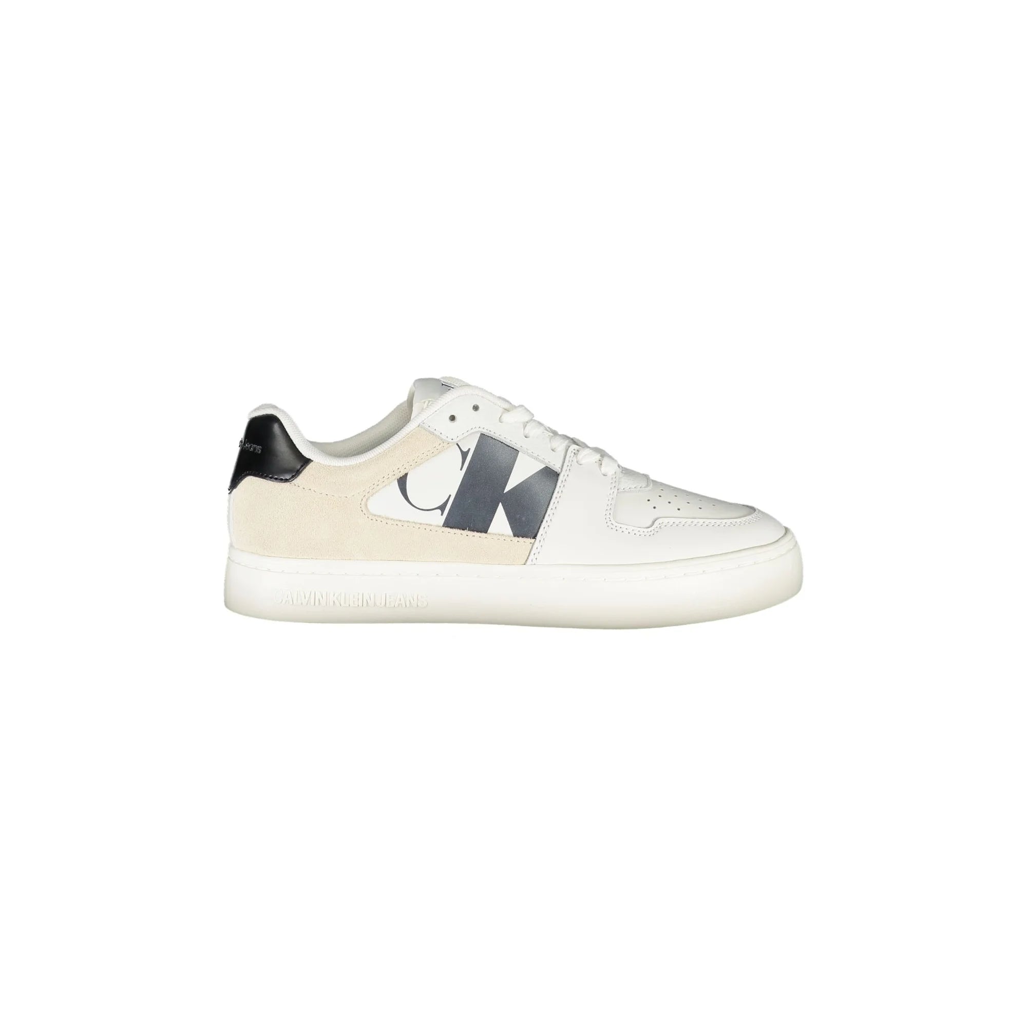 CALVIN KLEIN Scarpe Sneakers Bianche da Donna con Dettagli a Contrasto Bianco - foto prodotto