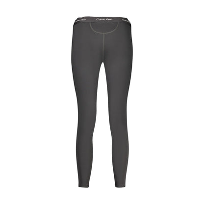 Calvin Klein Pantaloni Leggins Donna Nero Logo - vista 2