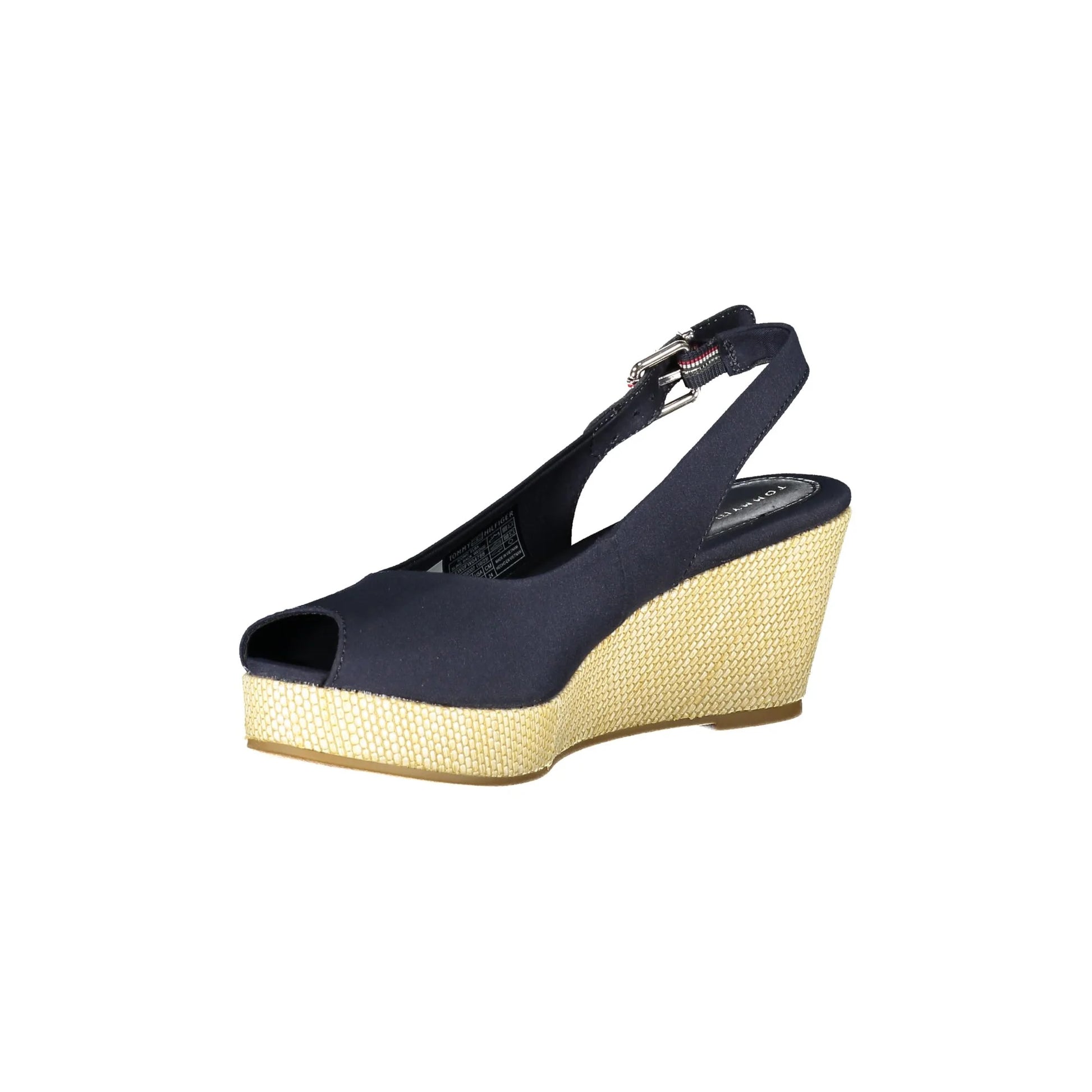 Tommy Hilfiger Sandali Pelle Sandali Donna Blu Tacco 7 cm Logo - vista 3
