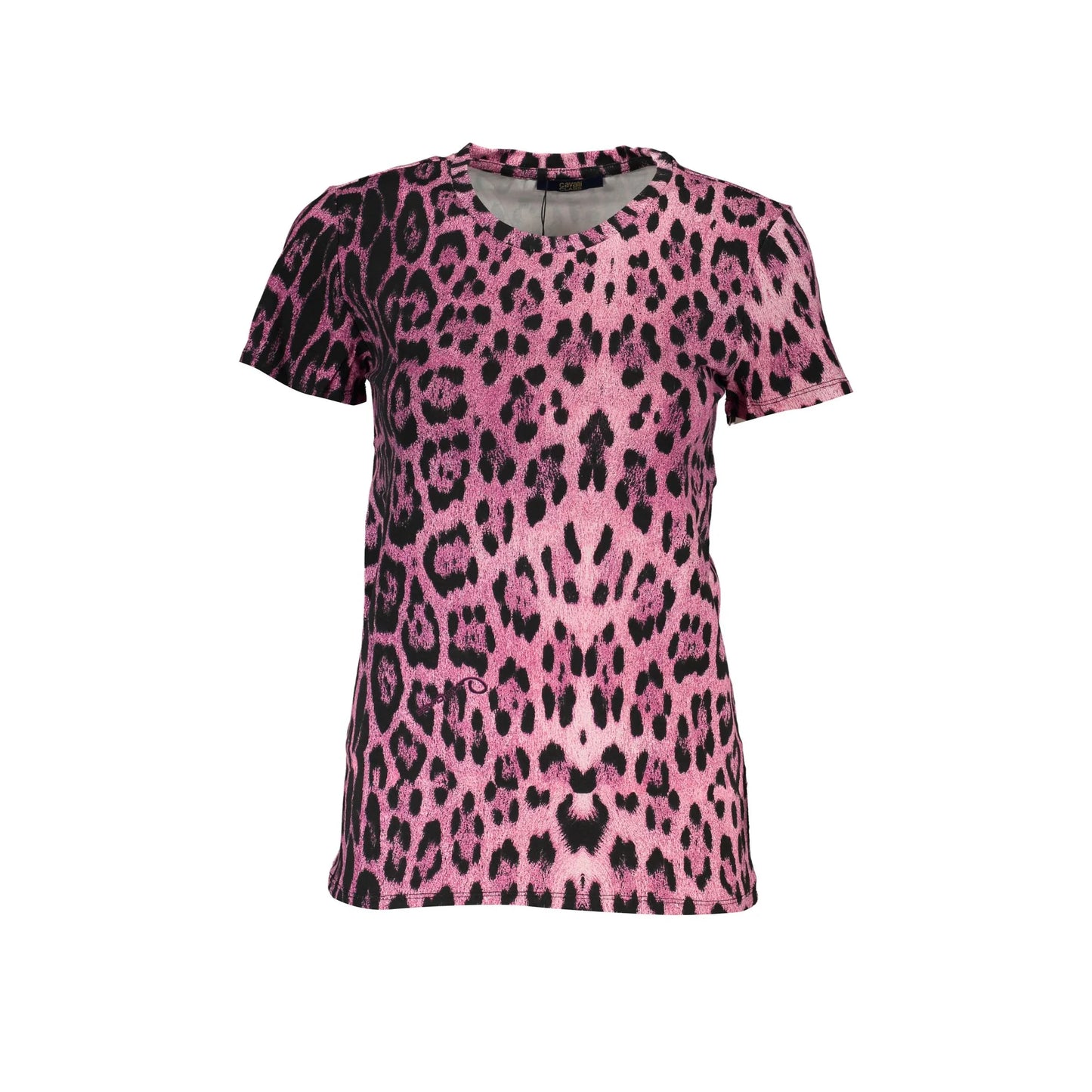 Cavalli Class T-Shirt Maniche Corte Donna Rosa Stampa - vista 2