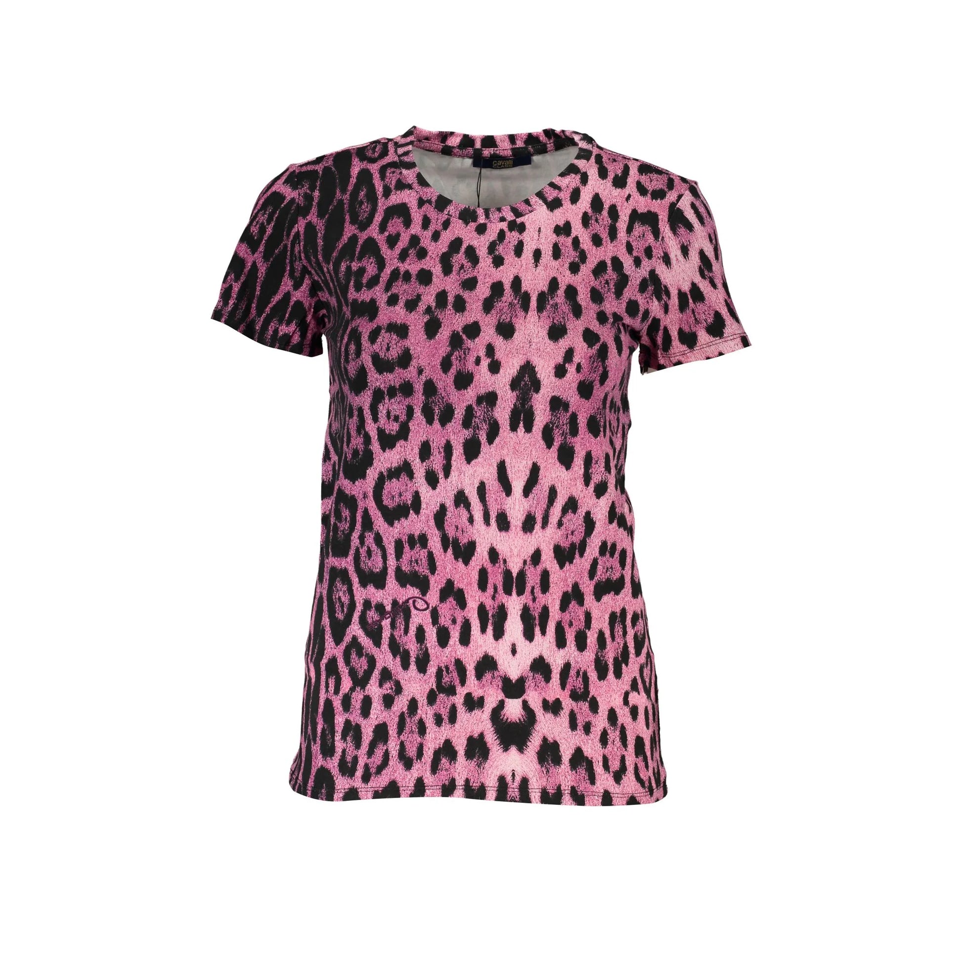 Cavalli Class T-Shirt Maniche Corte Donna Rosa Stampa - vista 2