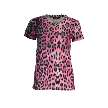 Cavalli Class T-Shirt Maniche Corte Donna Rosa Stampa - vista 2