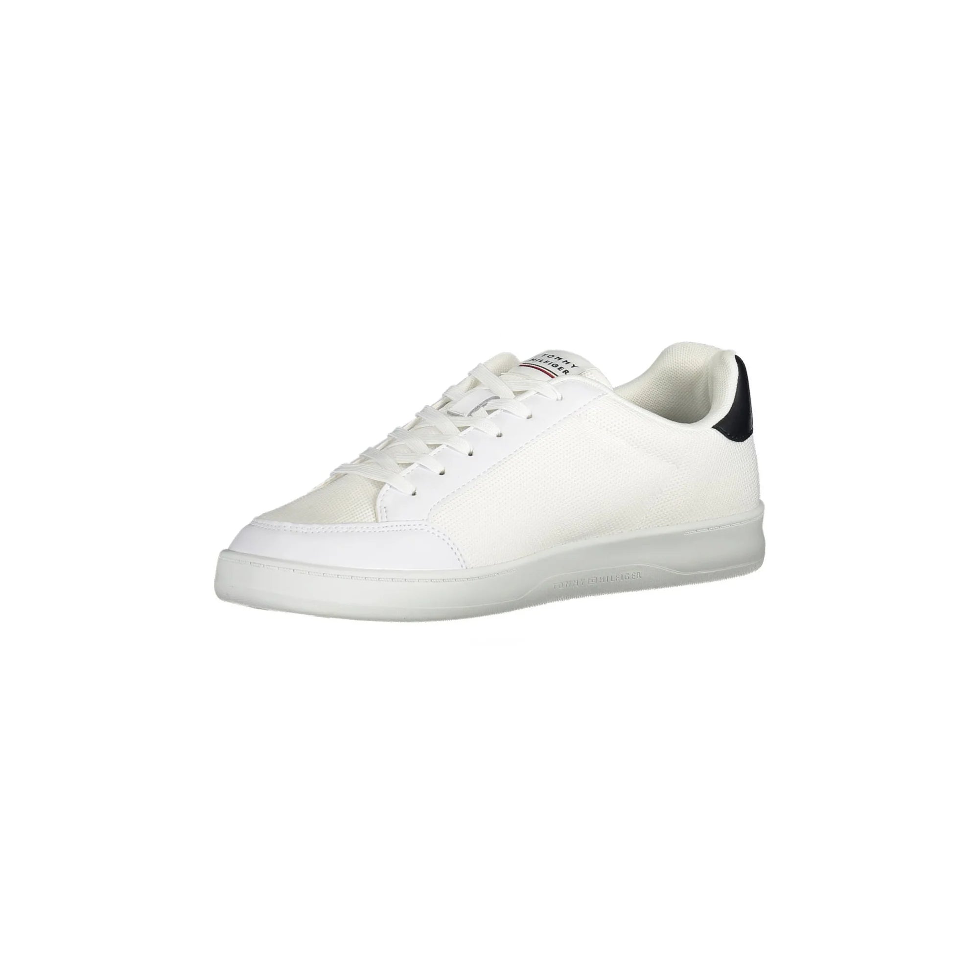 TOMMY HILFIGER Scarpe Sneakers Uomo Bianche con Lacci e Logo bianco - vista 3