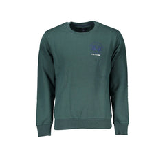 La Martina Felpa Maniche Lunghe Uomo Verde Ricamo