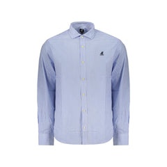 U.S. Grand Camicia Maniche Lunghe Uomo Azzurra Ricamo