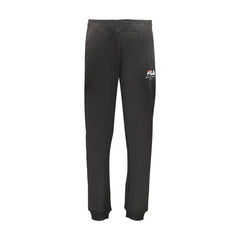 Fila Calças de Treino Longas Masculinas Pretas com Bordado