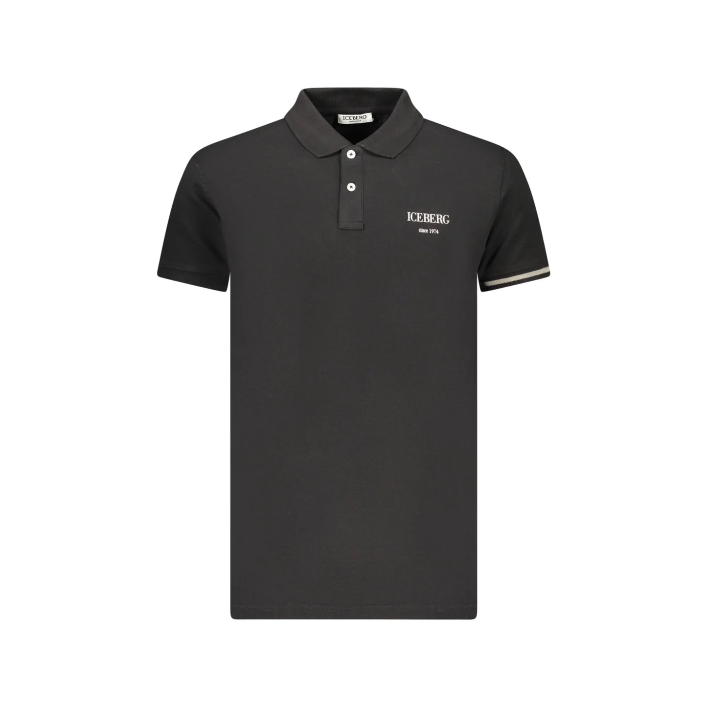 ICEBERG POLO MANICHE CORTE UOMO NERO
