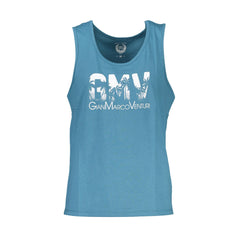 GIAN MARCO VENTURI Camiseta sin mangas Hombre Azul Estampado Logo
