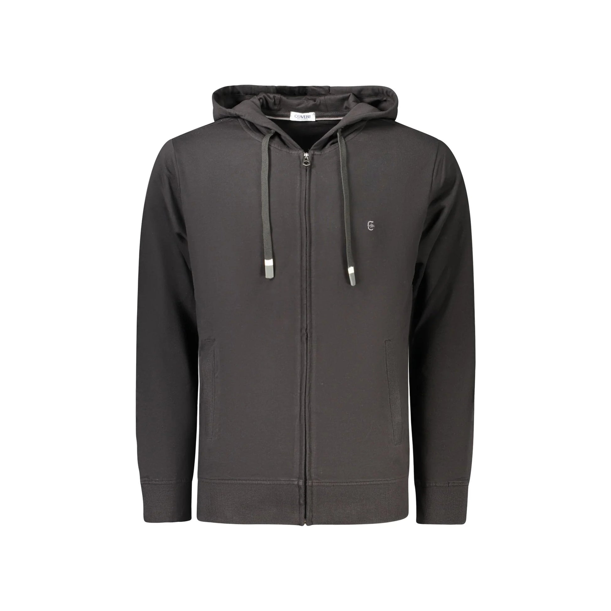 COVERI MOVING FELPA CON ZIP UOMO NERO