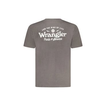 Wrangler T-Shirt Maniche Corte Uomo Nera Stampa Logo nero - vista 2