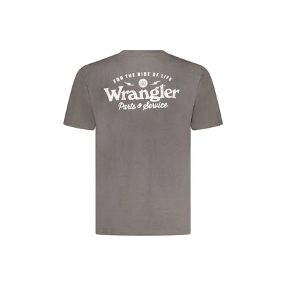 Wrangler T-Shirt Maniche Corte Uomo Nera Stampa Logo nero - vista 2