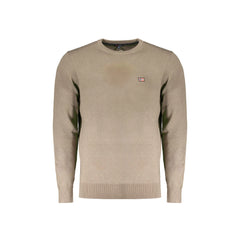 Norway 1963 Maglia Uomo Marrone Girocollo con Ricamo e Logo