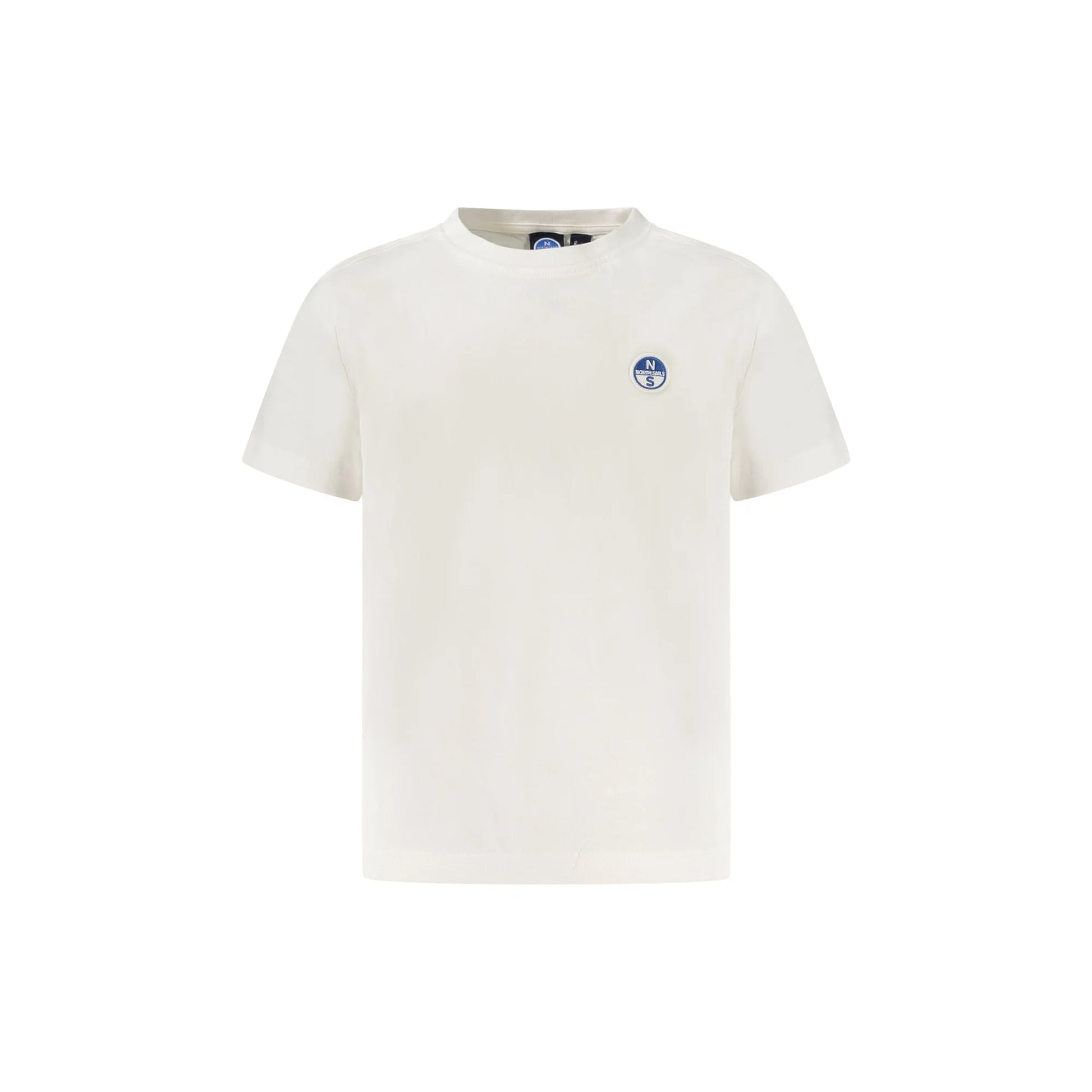 North Sails T-Shirt Maniche Corte Bambino Bianca Logo Bianco - foto prodotto
